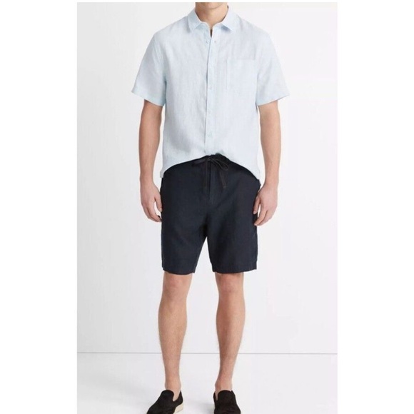 Vince Other - Vince | Men’s Lightweight Hemp Shorts in Navy Blue Size XXL